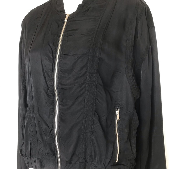 Blank NYC Black Bomber Jacket Transitional - Picture 6 of 8